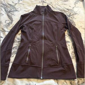 brown lululemon zipup